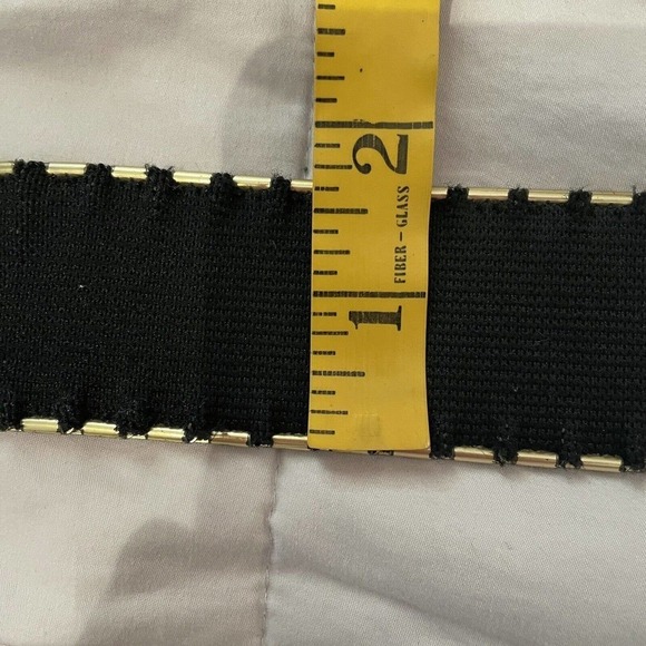 Vintage 80’s Gold Toned Fish Scaled Stretch Belt Buckle 2” Small Medium … - Picture 5 of 6